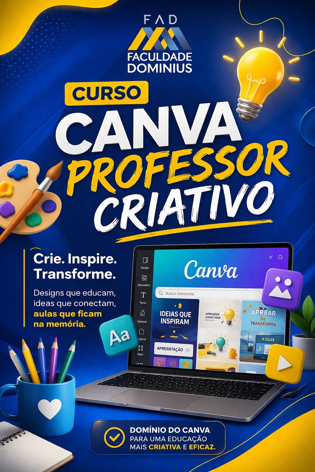 Arte do curso bônus Canva Professor Criativo